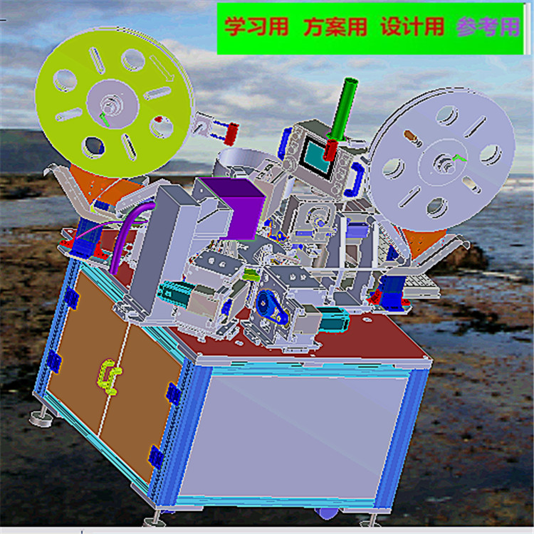 非标精密凸轮插针点焊检测一体机 非标自动化设备3D图纸3D模型