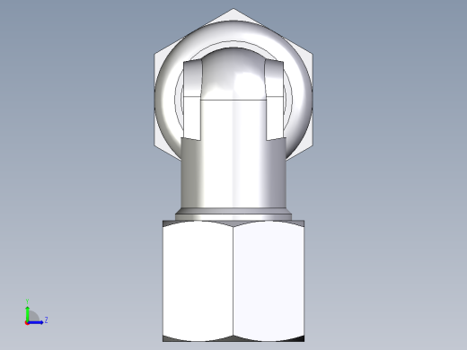 卡套式工业通用硬管接头EO_Bulkhead_elbow_WSV08L71左视缩略图