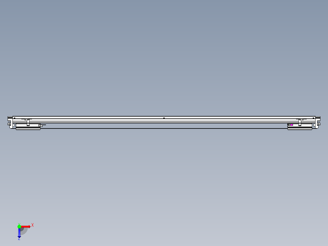 威洛博VL系列3d模型模组2VL22H2Y-S1800俯视图