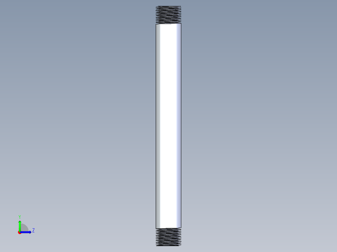 聚氯乙烯配件33-Sch80_Nipple_MPTxMPT_861-111_0.75in x 10in左视图