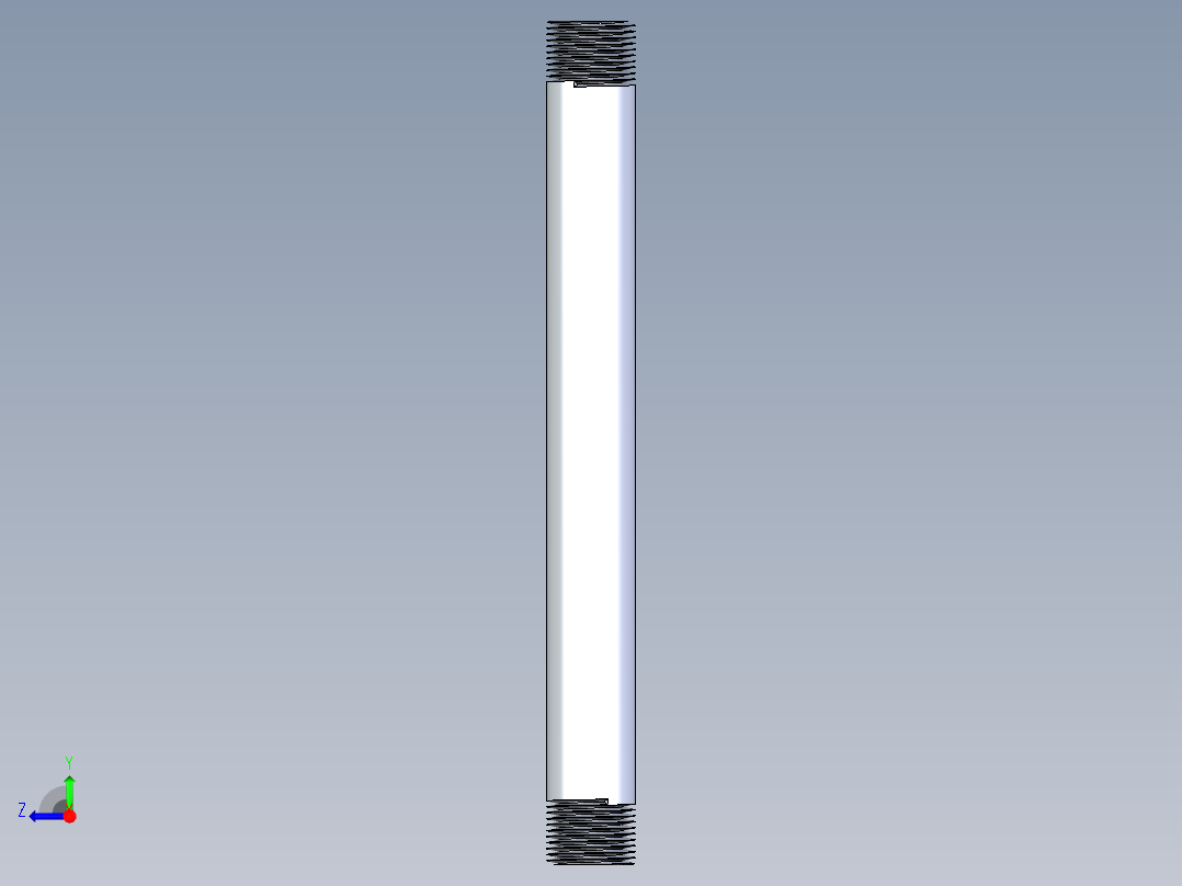 聚氯乙烯配件33-Sch80_Nipple_MPTxMPT_861-111_0.75in x 10in右视图