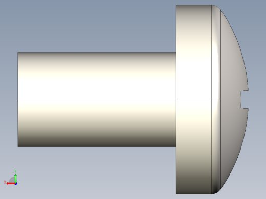 螺丝 M6 十字盘头-M6x10 Screw head.STEP后视缩略图