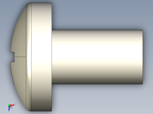 螺丝 M6 十字盘头-M6x10 Screw head.STEP俯视缩略图