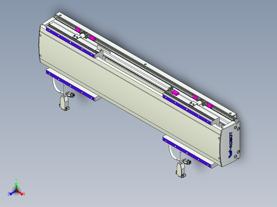 威洛博VL系列直线电机模组-2VL14S3-S250主视图