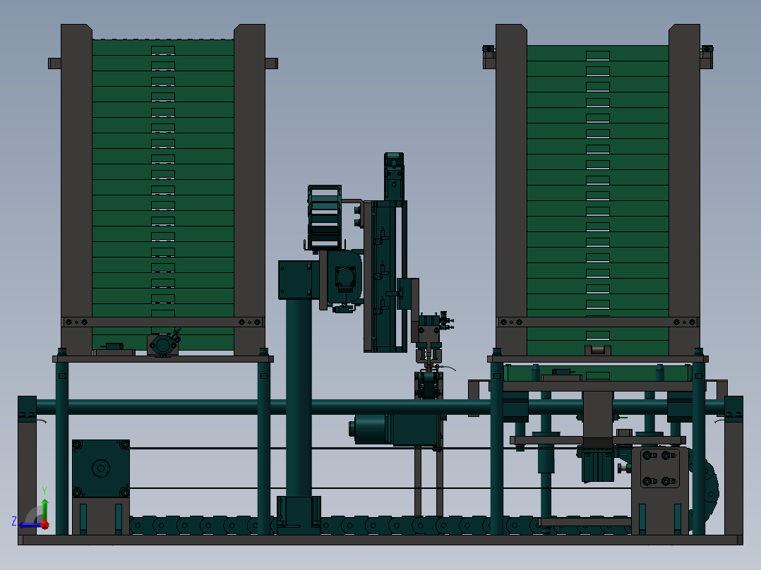 1.1收放料盘机构B YHD款右视图