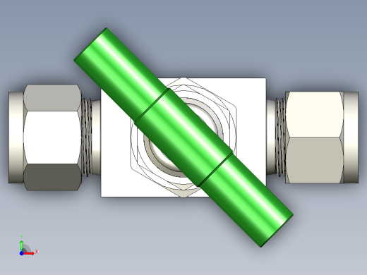 不锈钢波纹管密封阀，带垫圈，PCTFE阀杆顶端，12 mm世伟洛克管接头，SC-11清洁前视缩略图