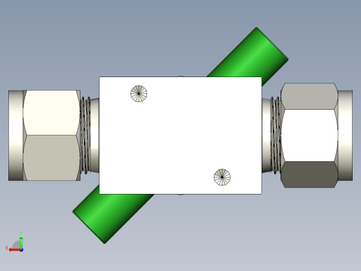 不锈钢波纹管密封阀，带垫圈，PCTFE阀杆顶端，12 mm世伟洛克管接头，SC-11清洁后视缩略图