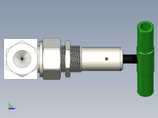 不锈钢波纹管密封阀，带垫圈，PCTFE阀杆顶端，12 mm世伟洛克管接头，SC-11清洁左视缩略图