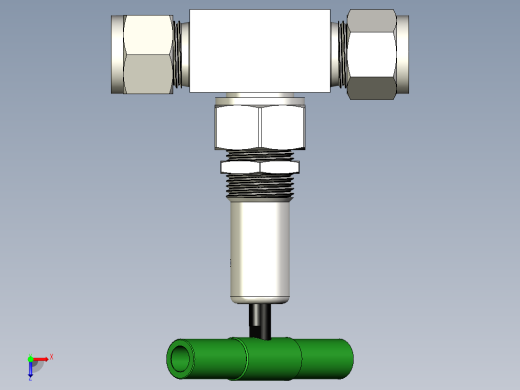 不锈钢波纹管密封阀，带垫圈，PCTFE阀杆顶端，12 mm世伟洛克管接头，SC-11清洁俯视缩略图