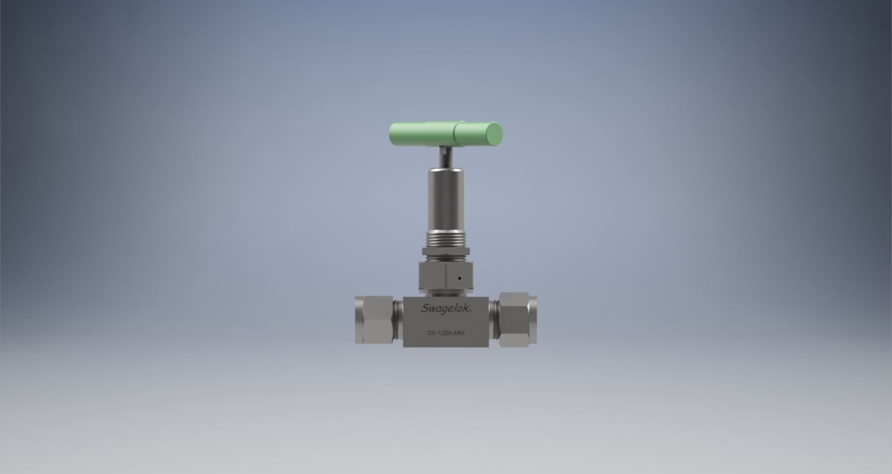 不锈钢波纹管密封阀，带垫圈，PCTFE阀杆顶端，12 mm世伟洛克管接头，SC-11清洁