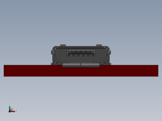 usb micro-b的分线板前视缩略图