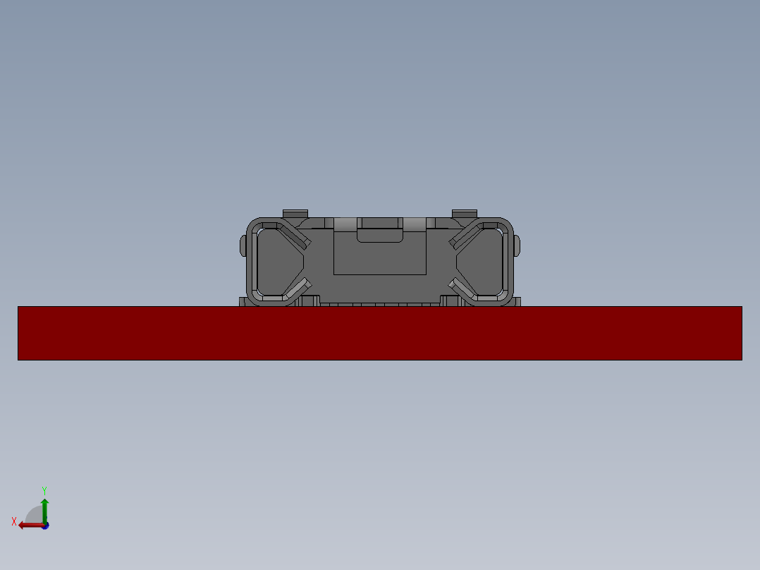 usb micro-b的分线板后视图