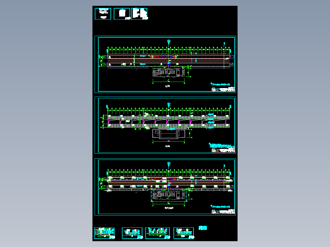 温州至福州铁路站台钢结构CAD图2