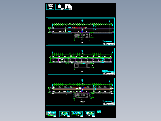 温州至福州铁路站台钢结构CAD图2