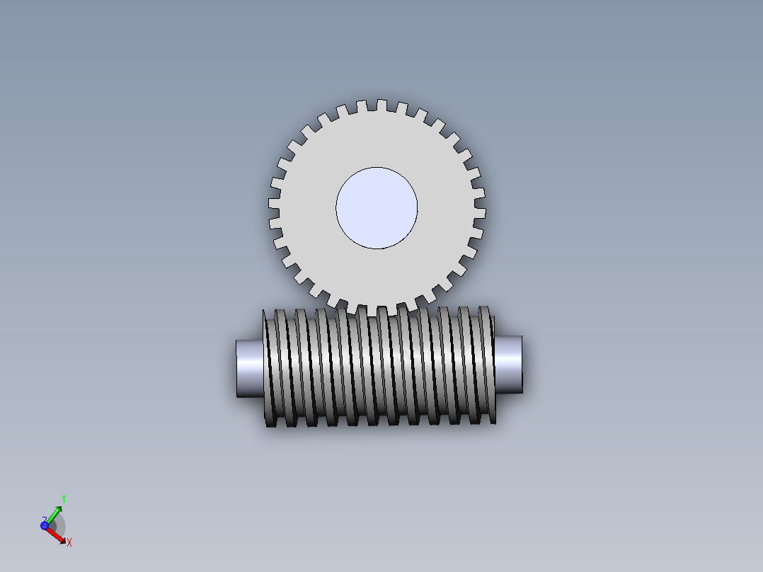 齿轮啮合 (103)主视图