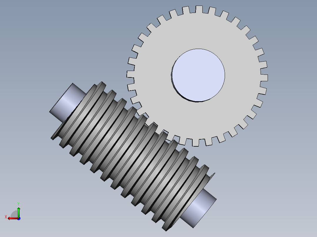 齿轮啮合 (103)后视图