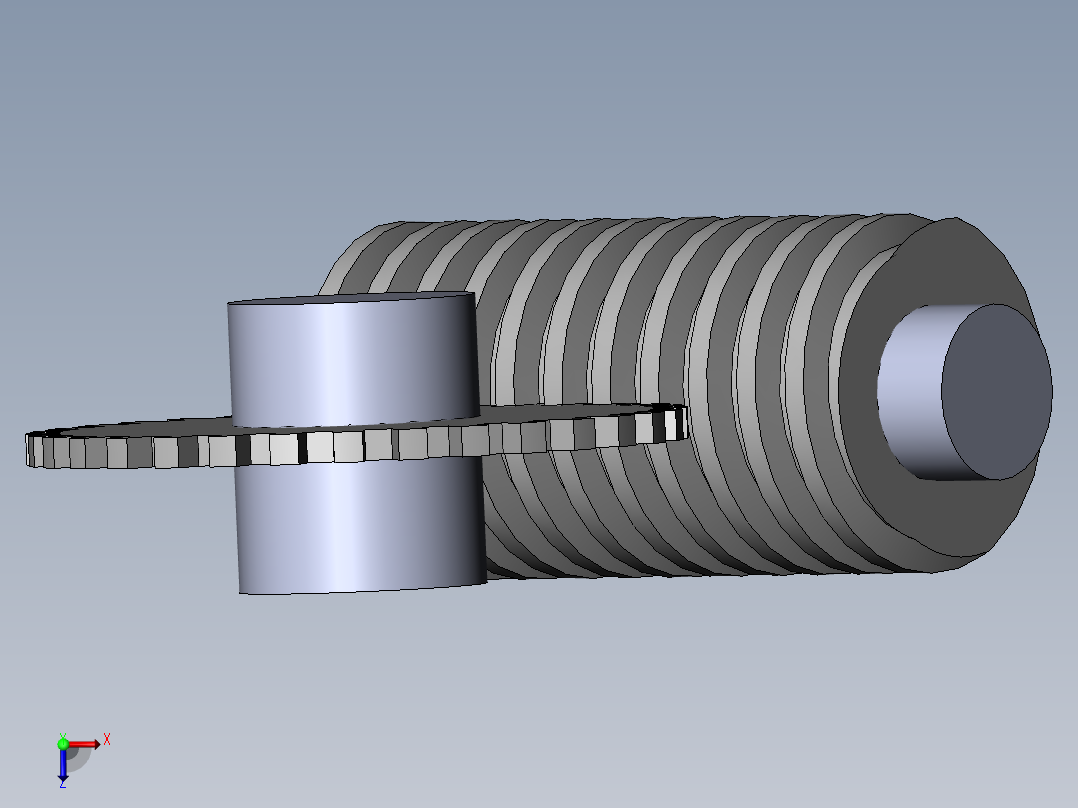 齿轮啮合 (103)俯视图