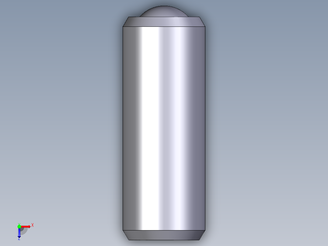 定位珠(重荷重)(英吋)2B05-3D多系列多零件图纸模型俯视图