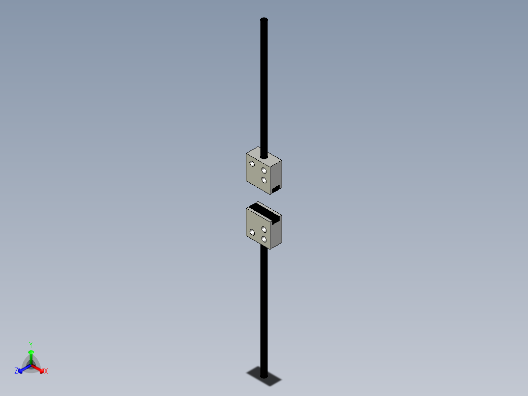 矩阵光纤_对射型FT-S10正等轴测图