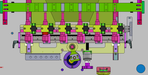 在线水平打孔机（sw18可编辑+工程图+bom）缩略图