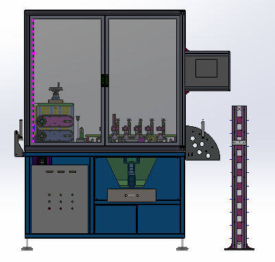 在线水平打孔机（sw18可编辑+工程图+bom）