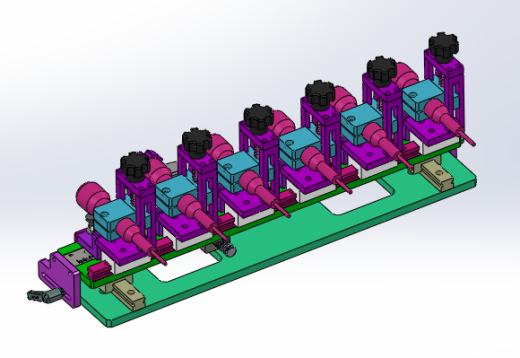 在线水平打孔机（sw18可编辑+工程图+bom）缩略图