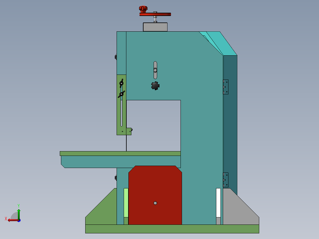 胶合板带锯sw16后视图