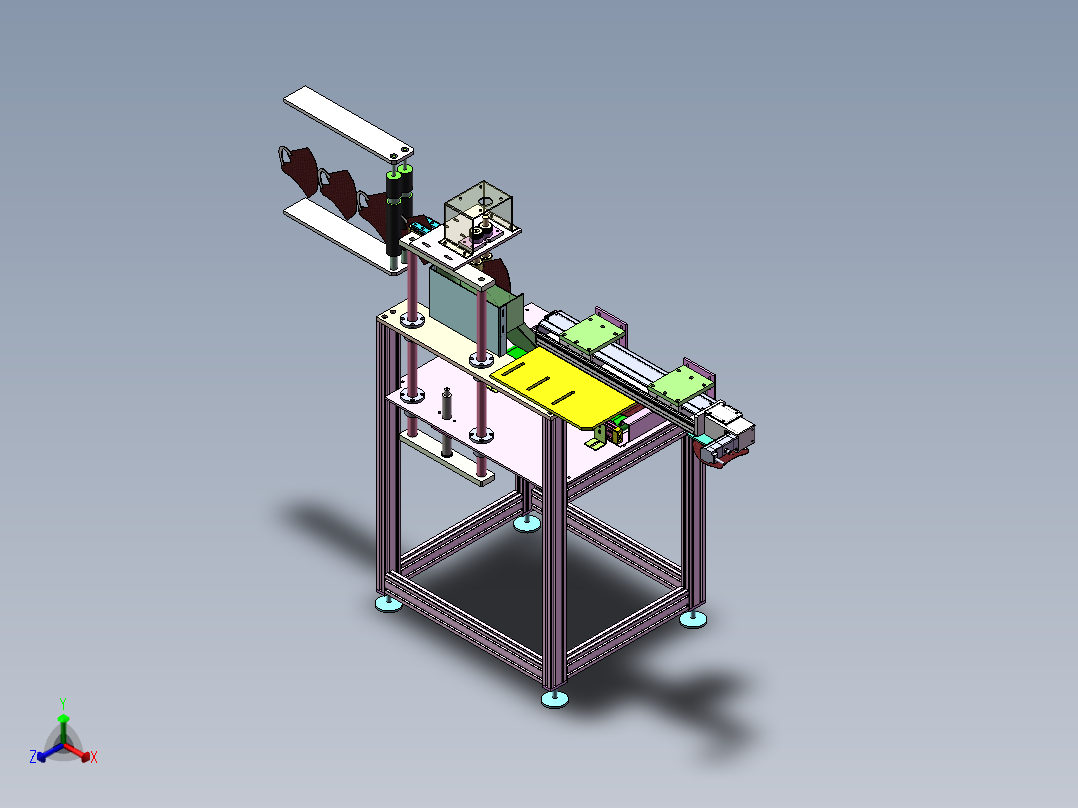 2023.02月-立体口罩接料机sw18可编辑正等轴测图