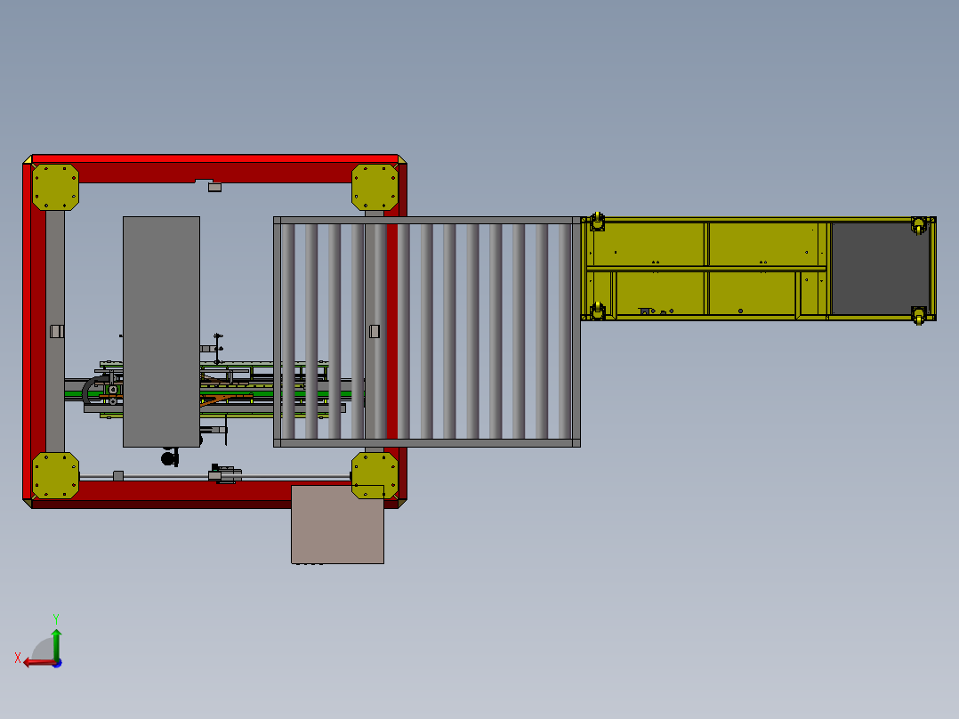 电子物料自动检测生产线sw17后视图