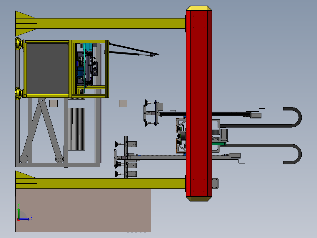 电子物料自动检测生产线sw17左视图
