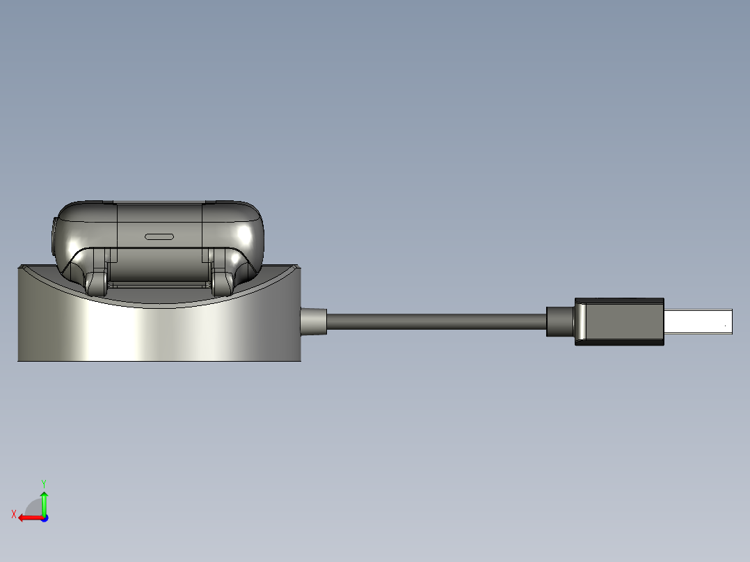 手表充电器后视图