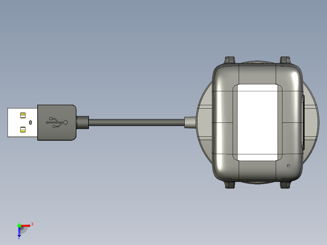 手表充电器俯视图