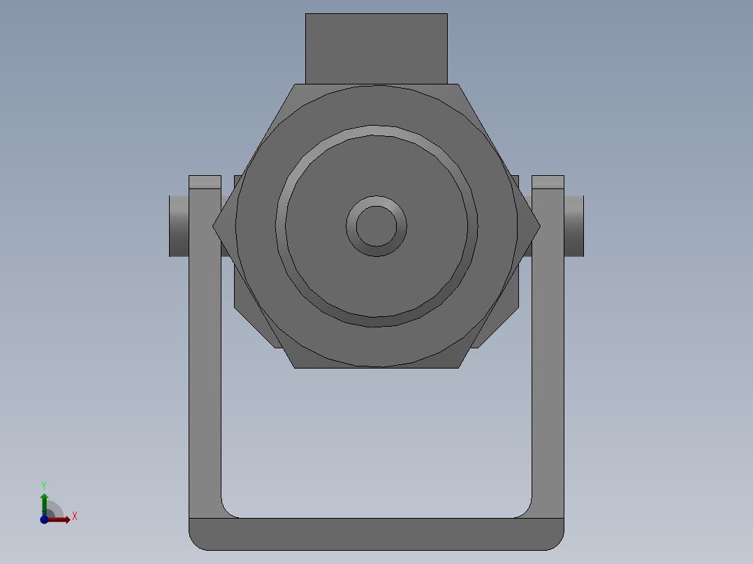 针型气缸 CDJPB系列 12款前视图