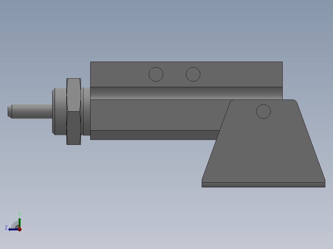 针型气缸 CDJPB系列 12款右视图