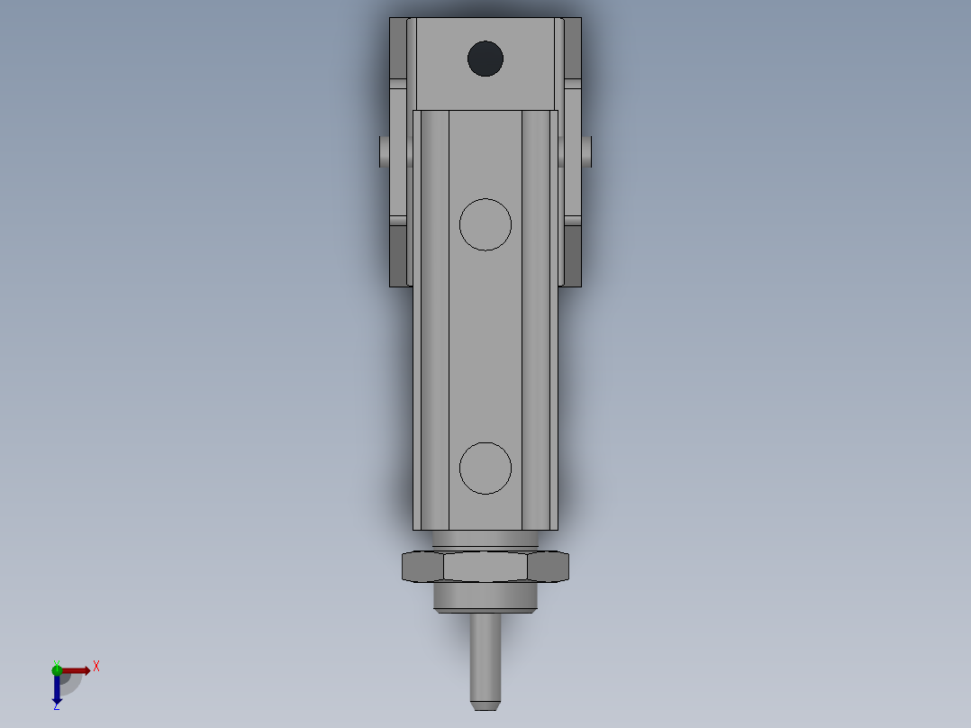 针型气缸 CDJPB系列 12款俯视图