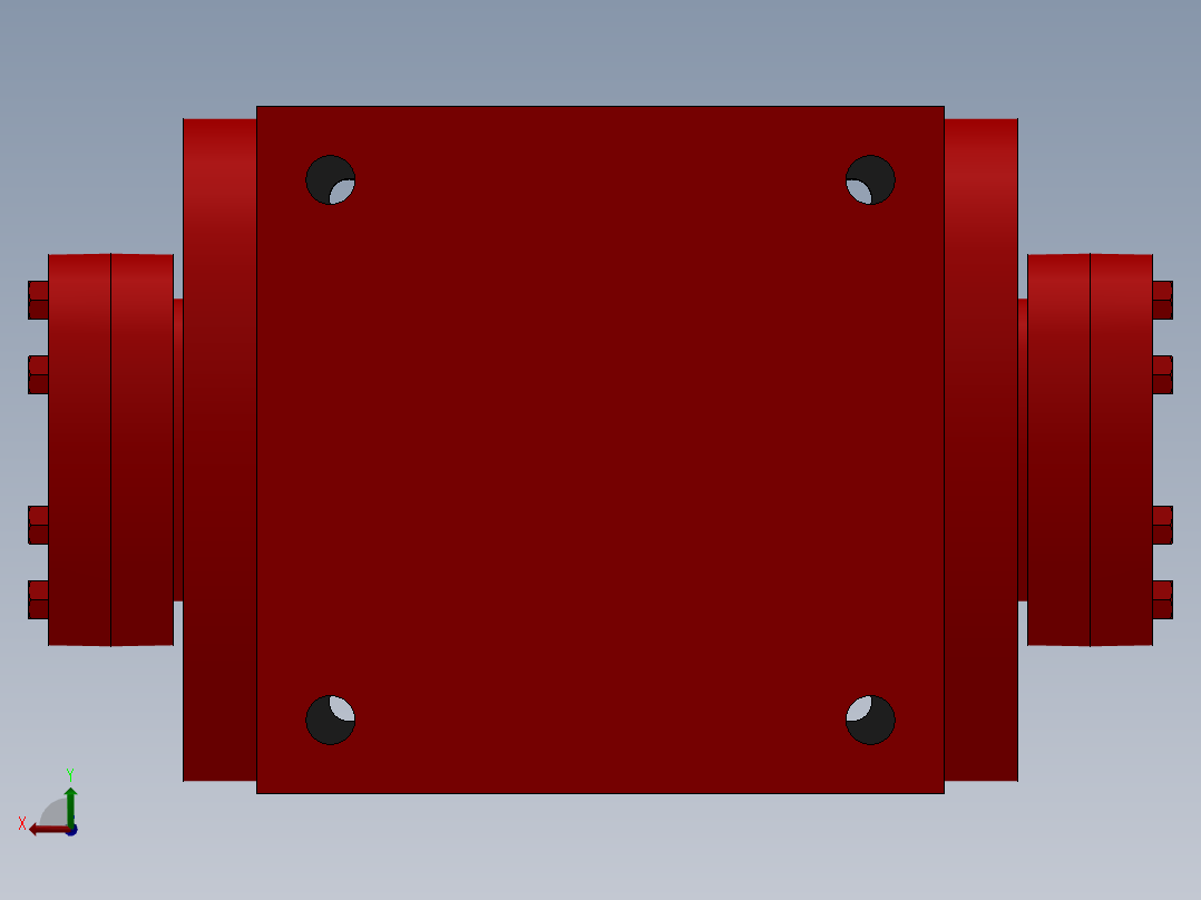 伺服直角行星减速机 PW-FC系列19款后视图