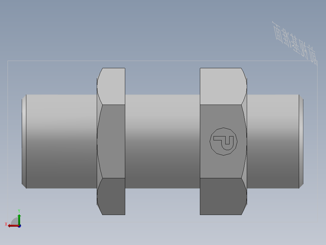 直通隔板接头、6D-20LN后视图