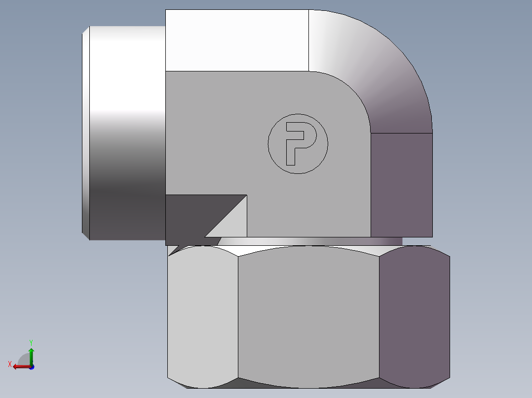 直角组合接头、2C9-36后视图