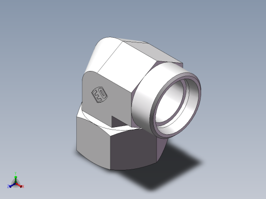直角组合接头、2C9-36正等轴测缩略图