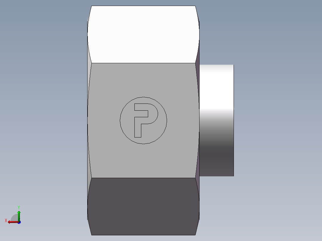 锥孔螺堵、9C-26后视图