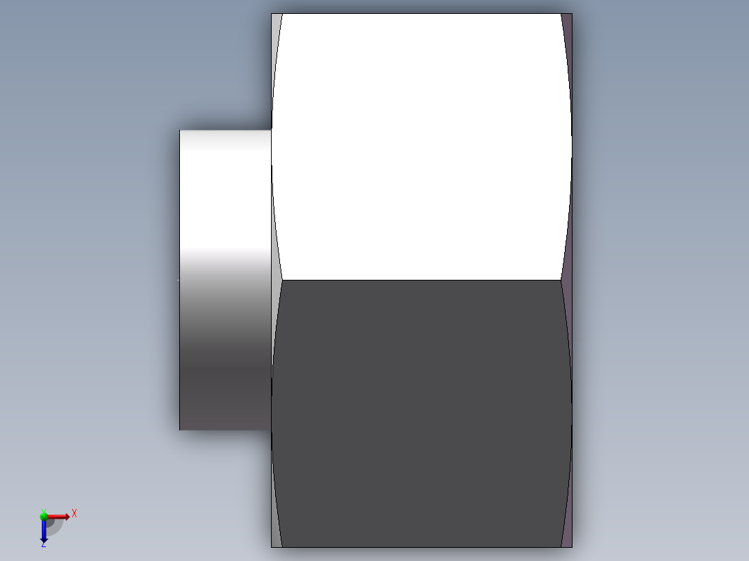 锥孔螺堵、9C-26俯视图