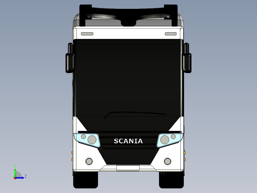 客车、公交车、斯堪尼亚K410大巴左视图