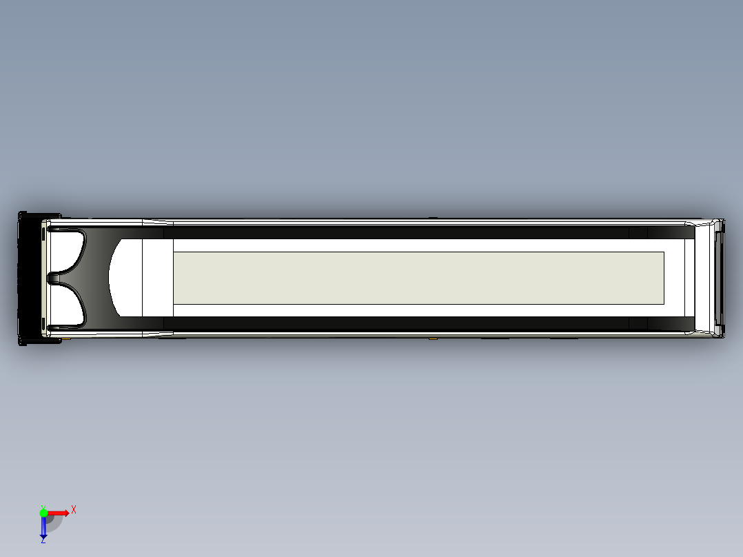 客车、公交车、斯堪尼亚K410大巴俯视图