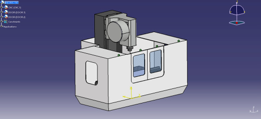 A3004048-数控铣床 - 机构开启关闭门缩略图