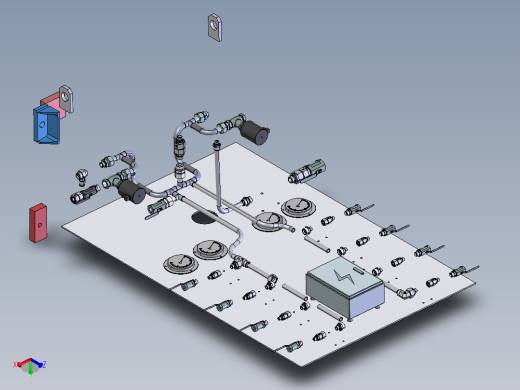 除油气动阀台step