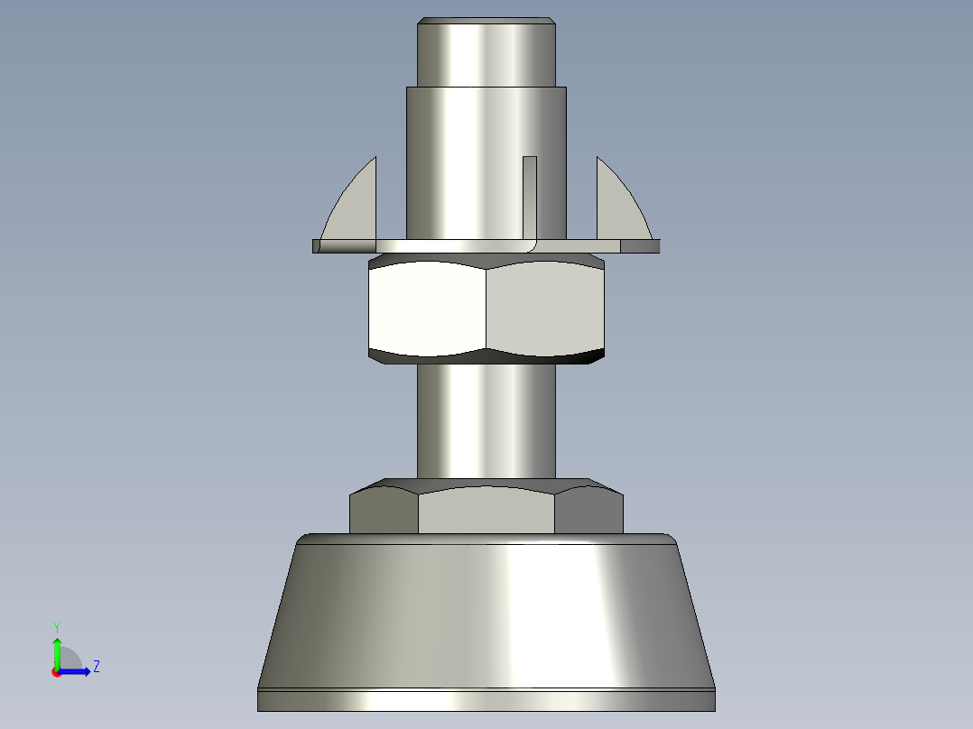 M10调平脚-50-W左视图