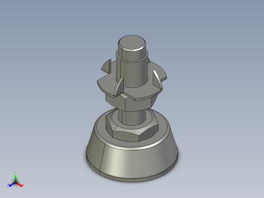 M10调平脚-50-W正等轴测缩略图