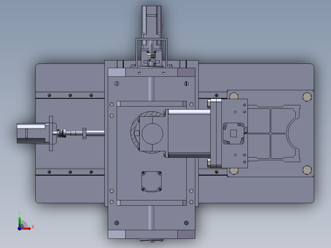 五轴机床雕刻机前视图