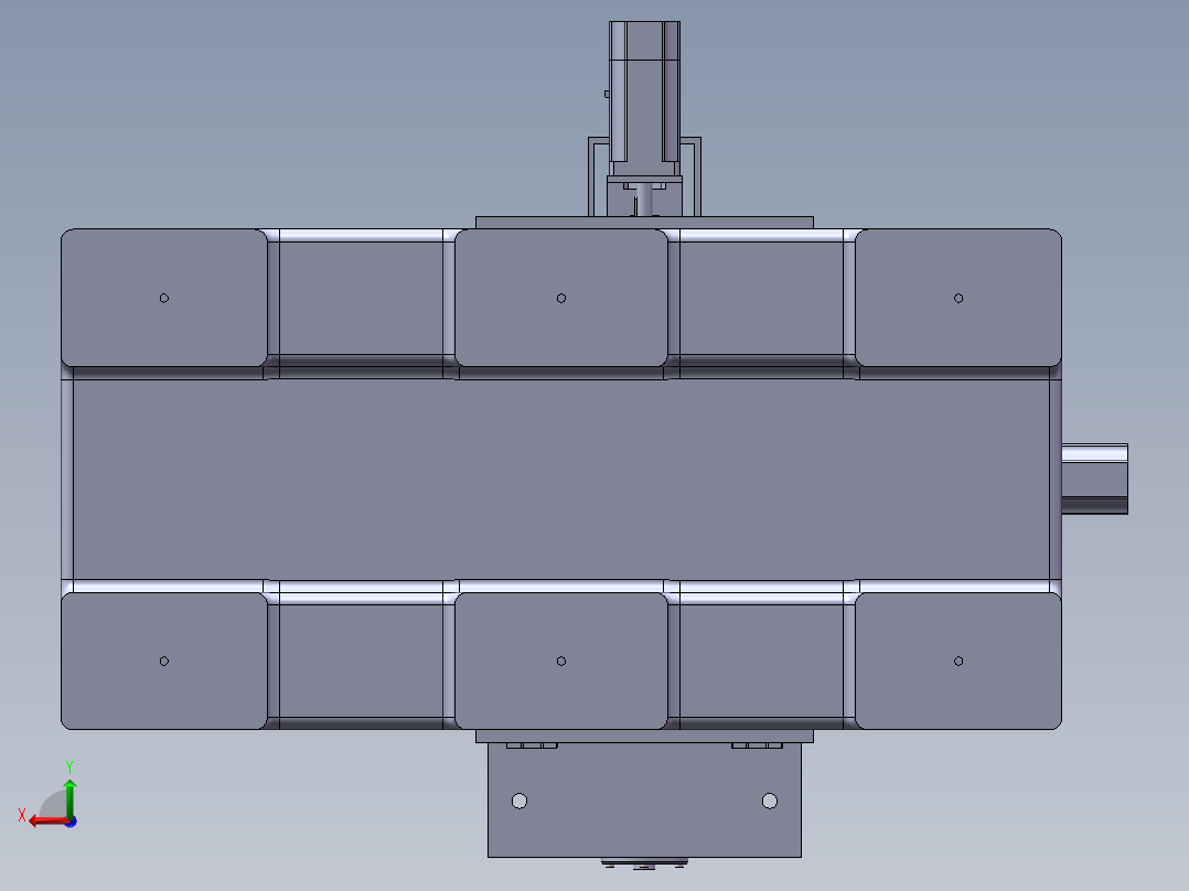 五轴机床雕刻机后视图