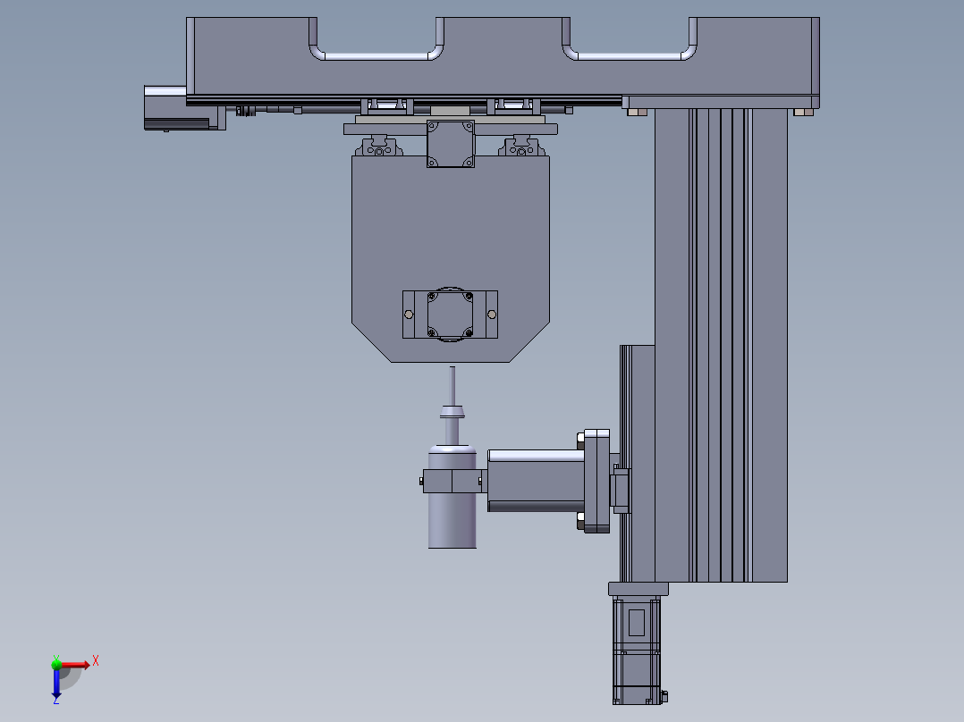 五轴机床雕刻机俯视图
